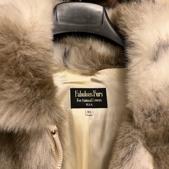 Jacket- Lynx Faux Fur Bomber Style Size XL - Picture 2 of 6